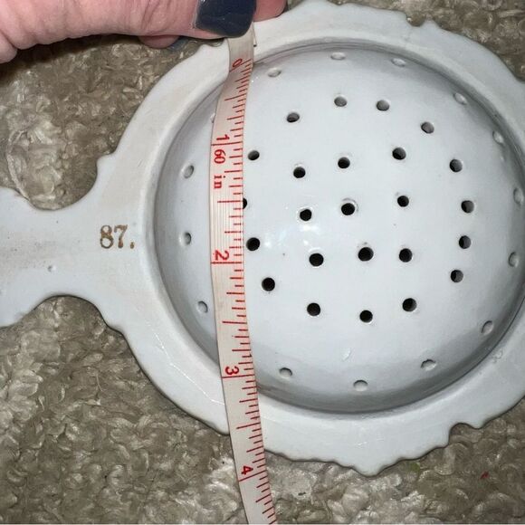 Vintage Floral Ceramic Tea Strainer - Picture 5 of 5